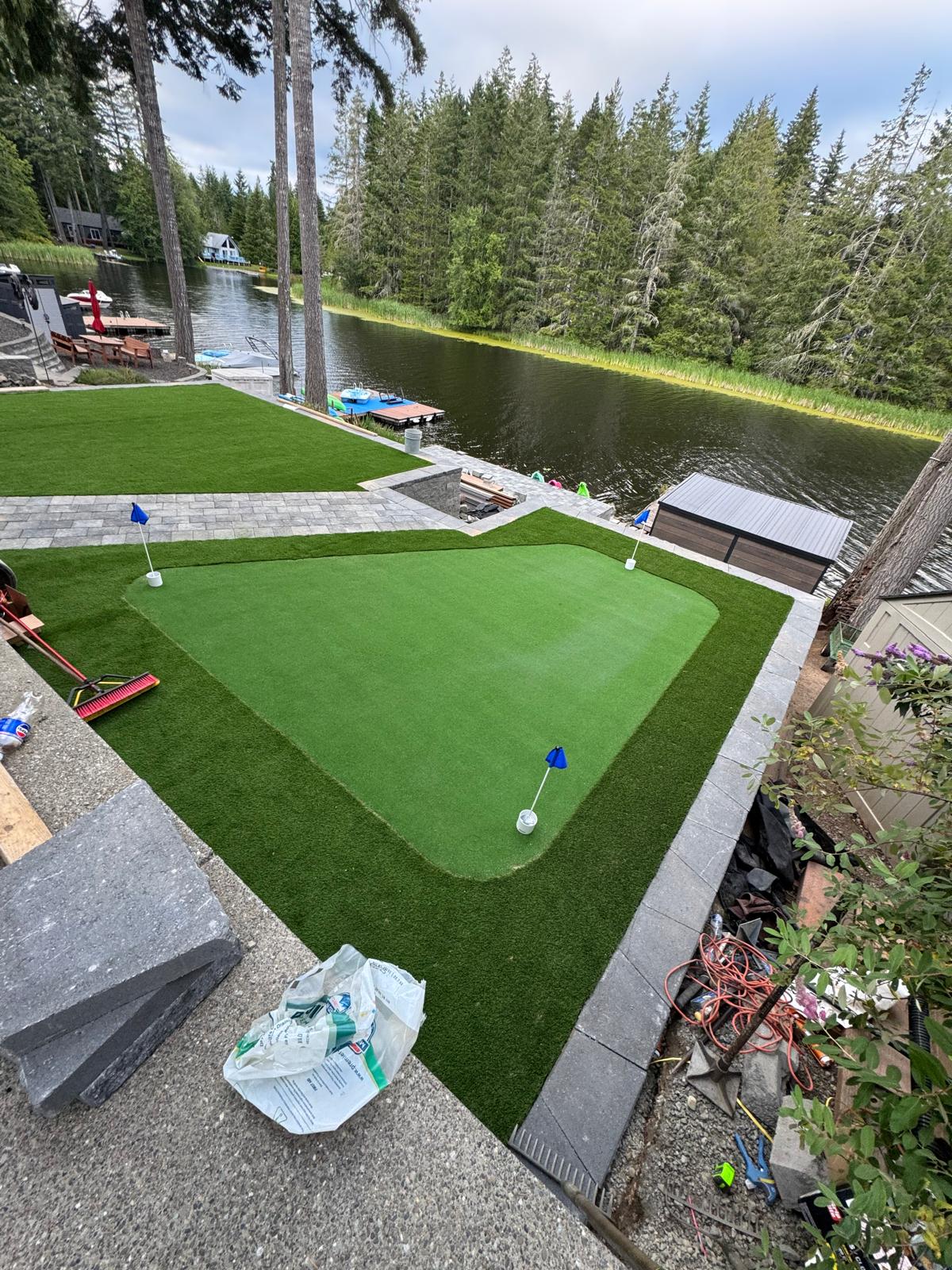 Synthetic turf installation in Port Orchard, WA